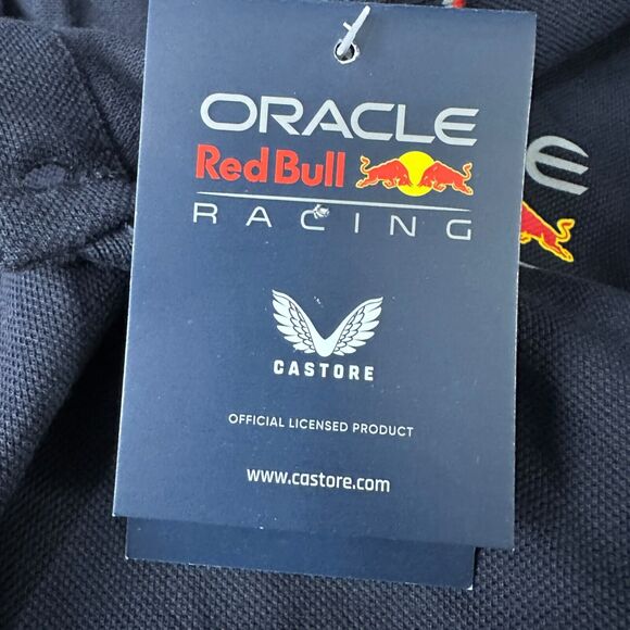 Castore Oracle Red Bull Racing Polo Shirt Mens Small Blue Regular Fit Cotton New - Picture 5 of 10